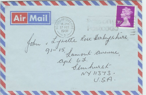 Envelope front