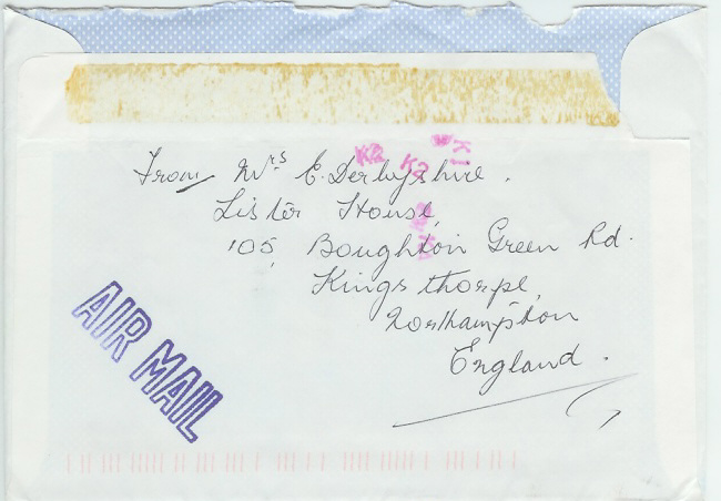 Envelope back