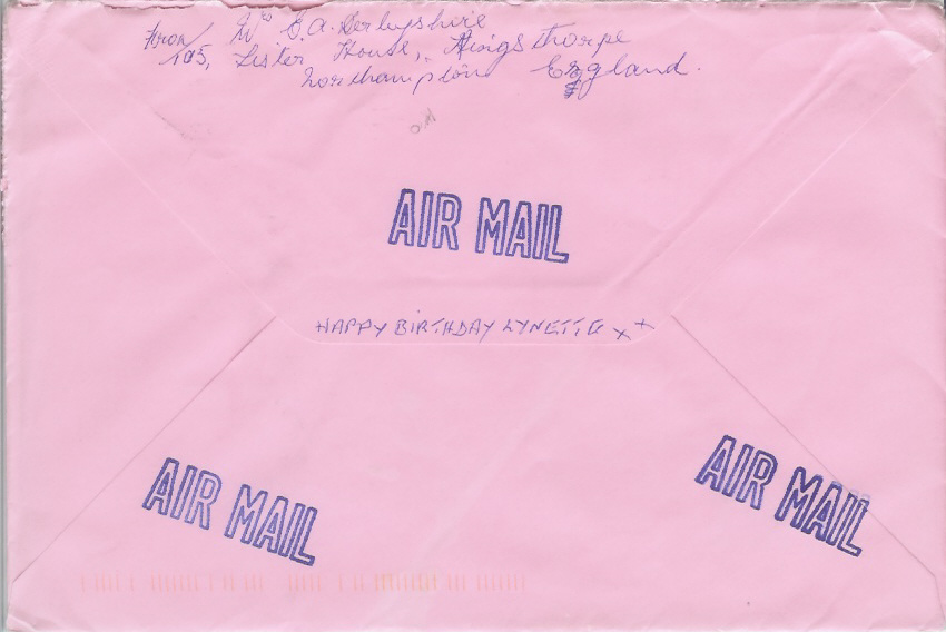 Envelope back