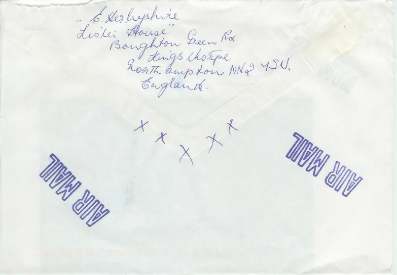 Envelope back