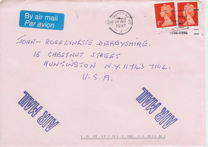 Envelope front