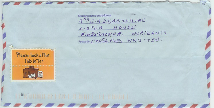 Envelope back